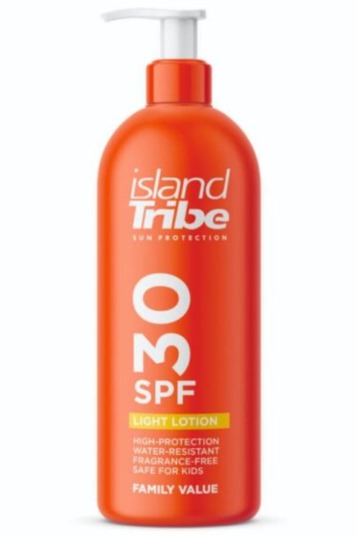 Island Tribe-SPF 30 Light Lotion Dispenser 450ml Zonnenbrand
