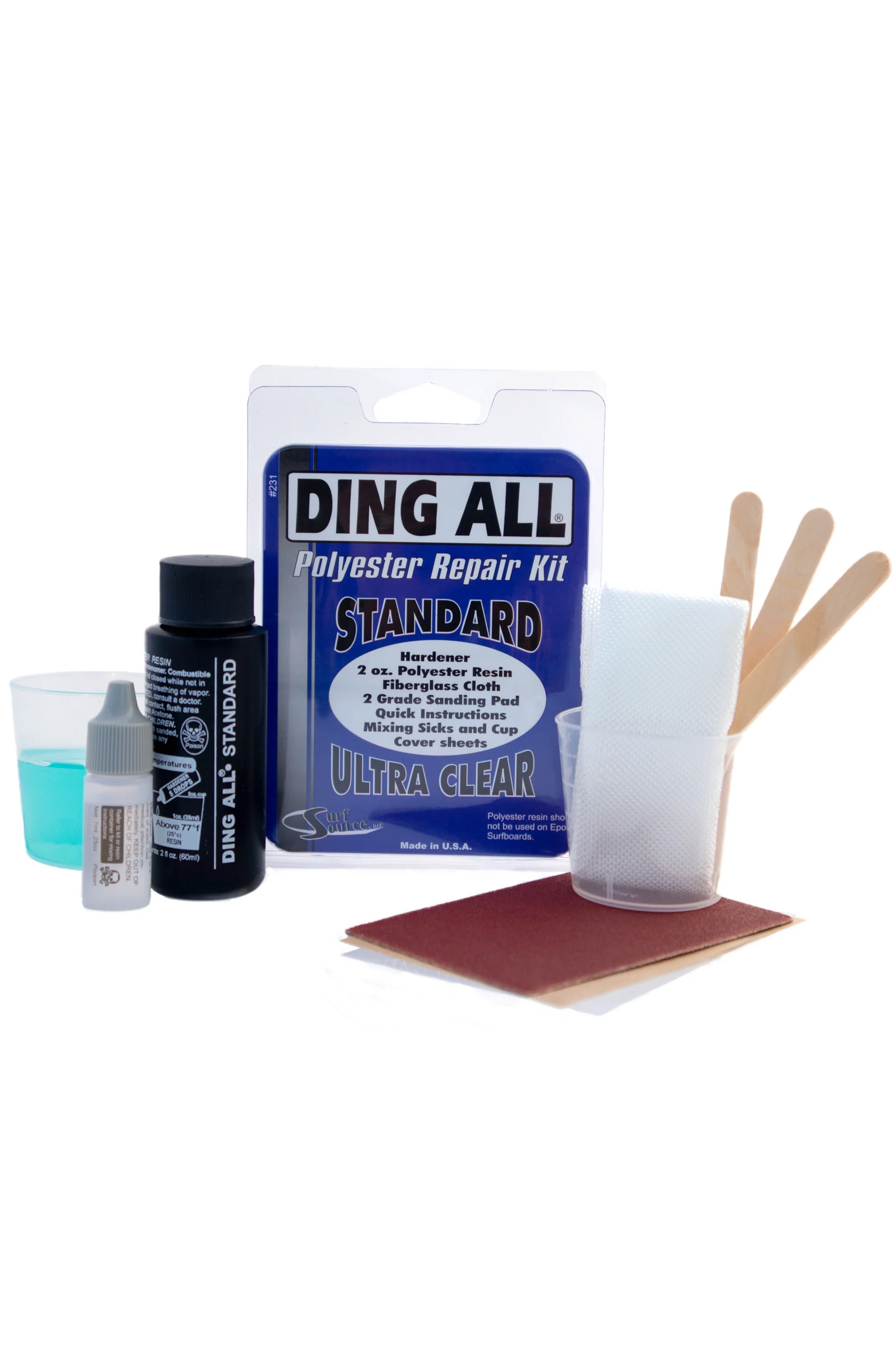 Ding All-Standard Polyester Repair Kit