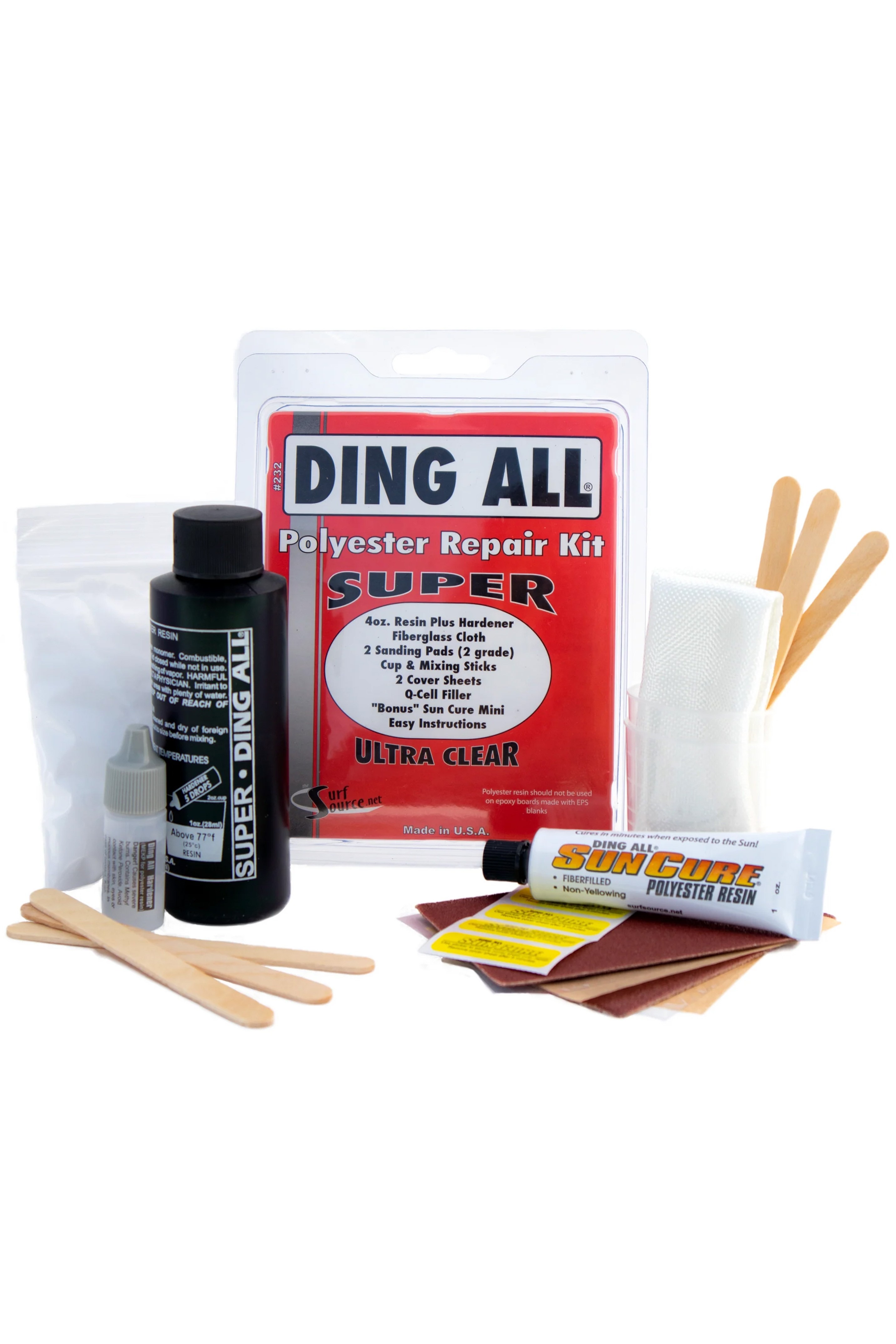 Ding All-Super Polyester Repair Kit